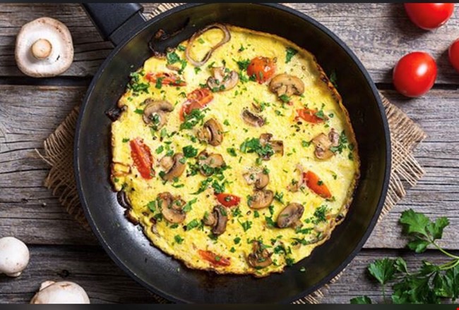 Mantar Kaşarlı Omlet